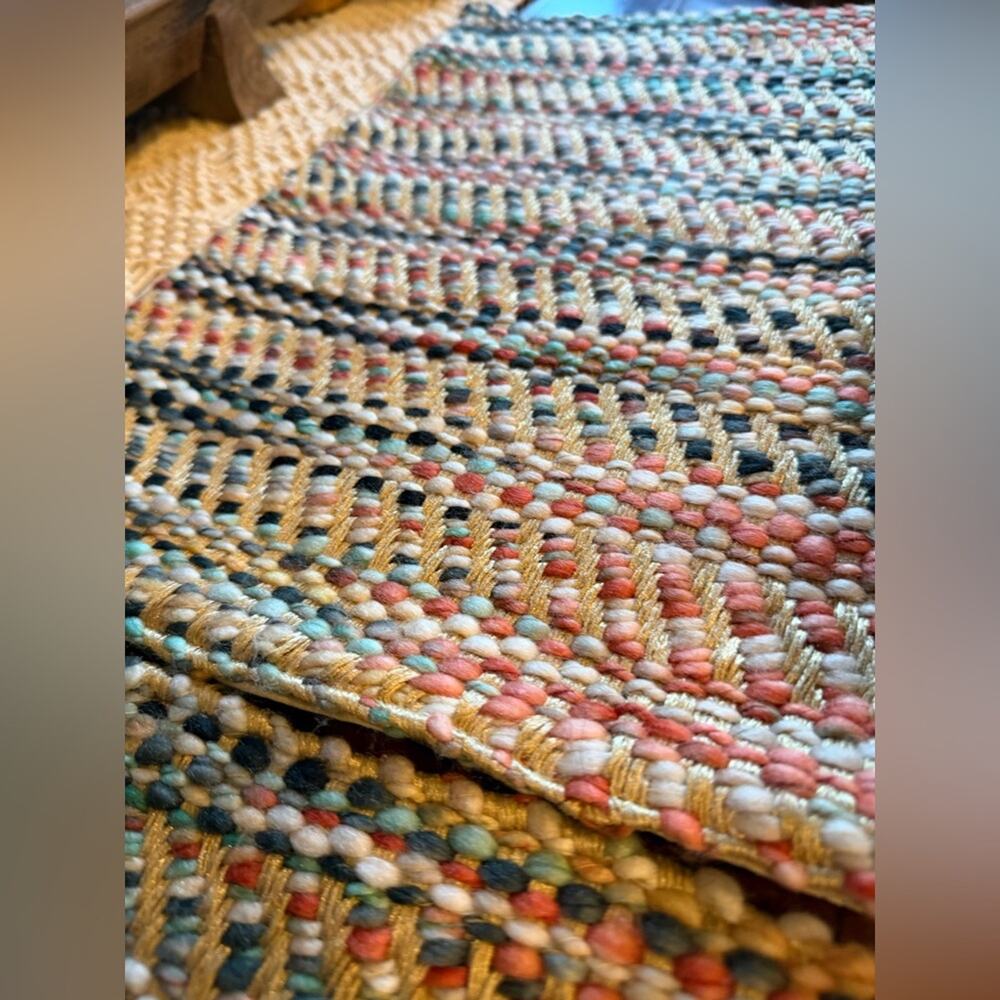 Multicolor weaved design place mats set of 6 - Picture 3 of 6